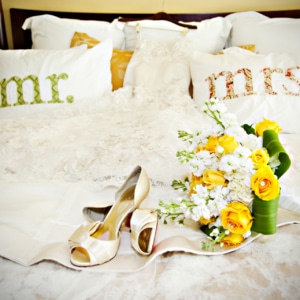 Wedding bed on Sanibel Island