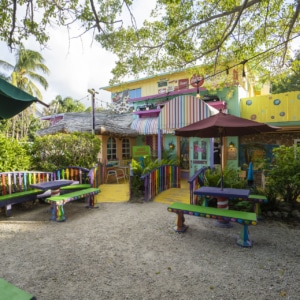 outside of the Bubble Room on Captiva Island