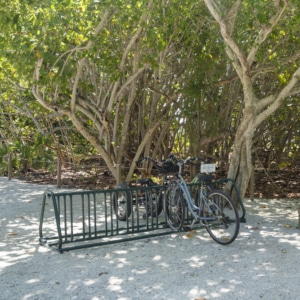 Bike racks on Sanibel Island