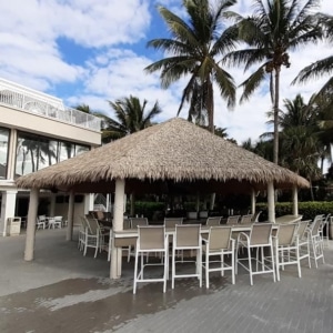 tiki bar at Sundial Resort on Sanibel Island