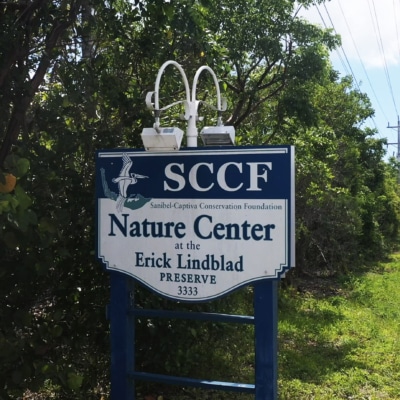 SCCF Welcome sign on Sanibel Island