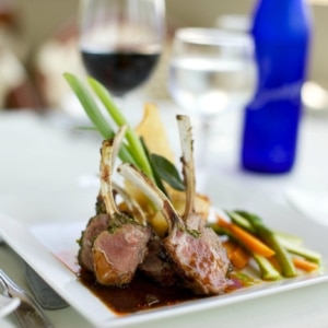Lamb chops at the Thistle Lodge on Sanibel Island