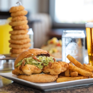 food at the crow's nest on Captiva Island