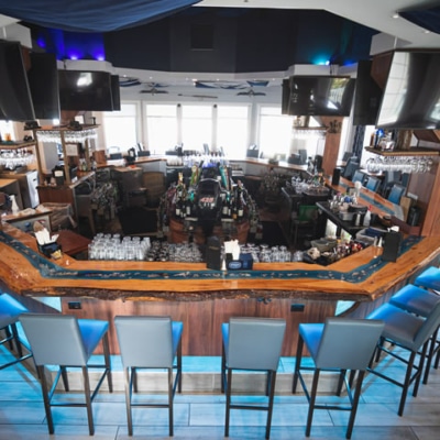 Lighthouse waterfront restaurant by Sanibel Causeway