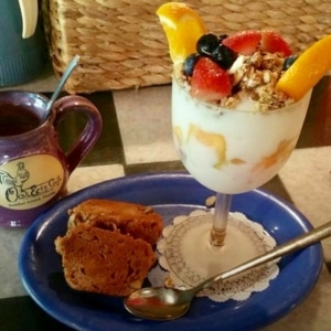 Parfait at the Over Easy Cafe on Sanibel
