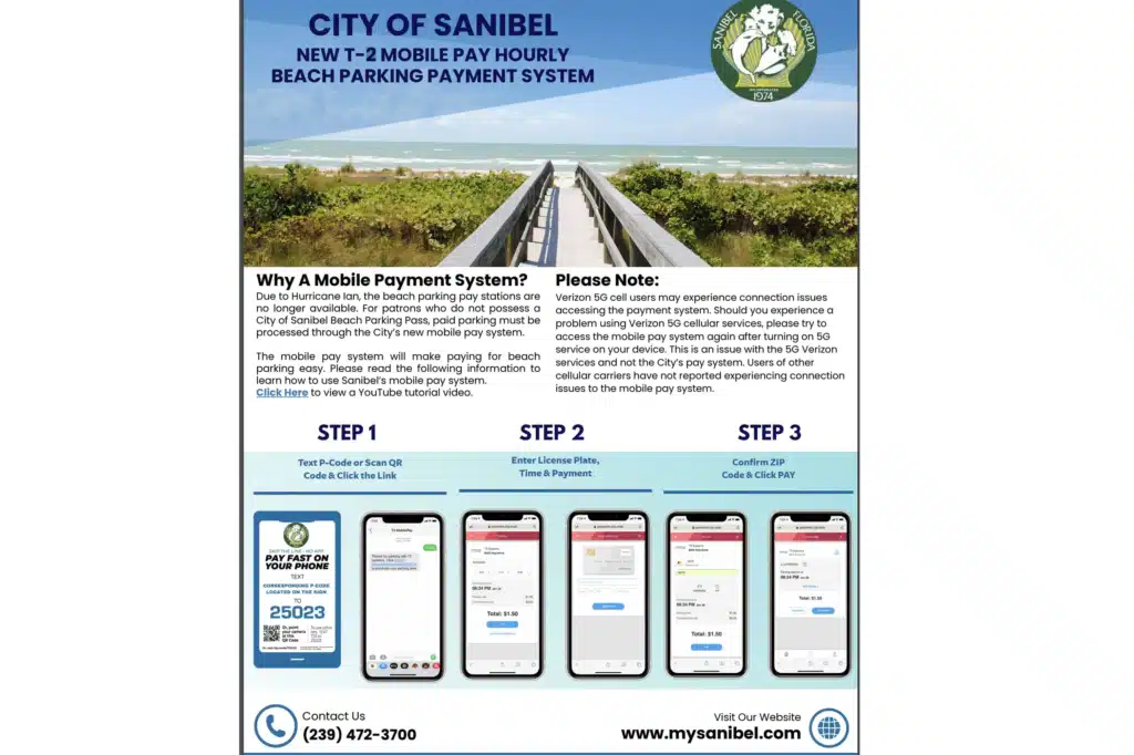 Follow this guide to pay for parking on Sanibel